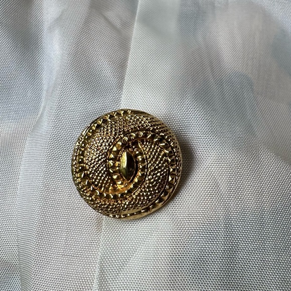 Paolo Santini All Silk Cheetah Print Jacket Vintage Shoulder Pads ~ 6 - Picture 12 of 15